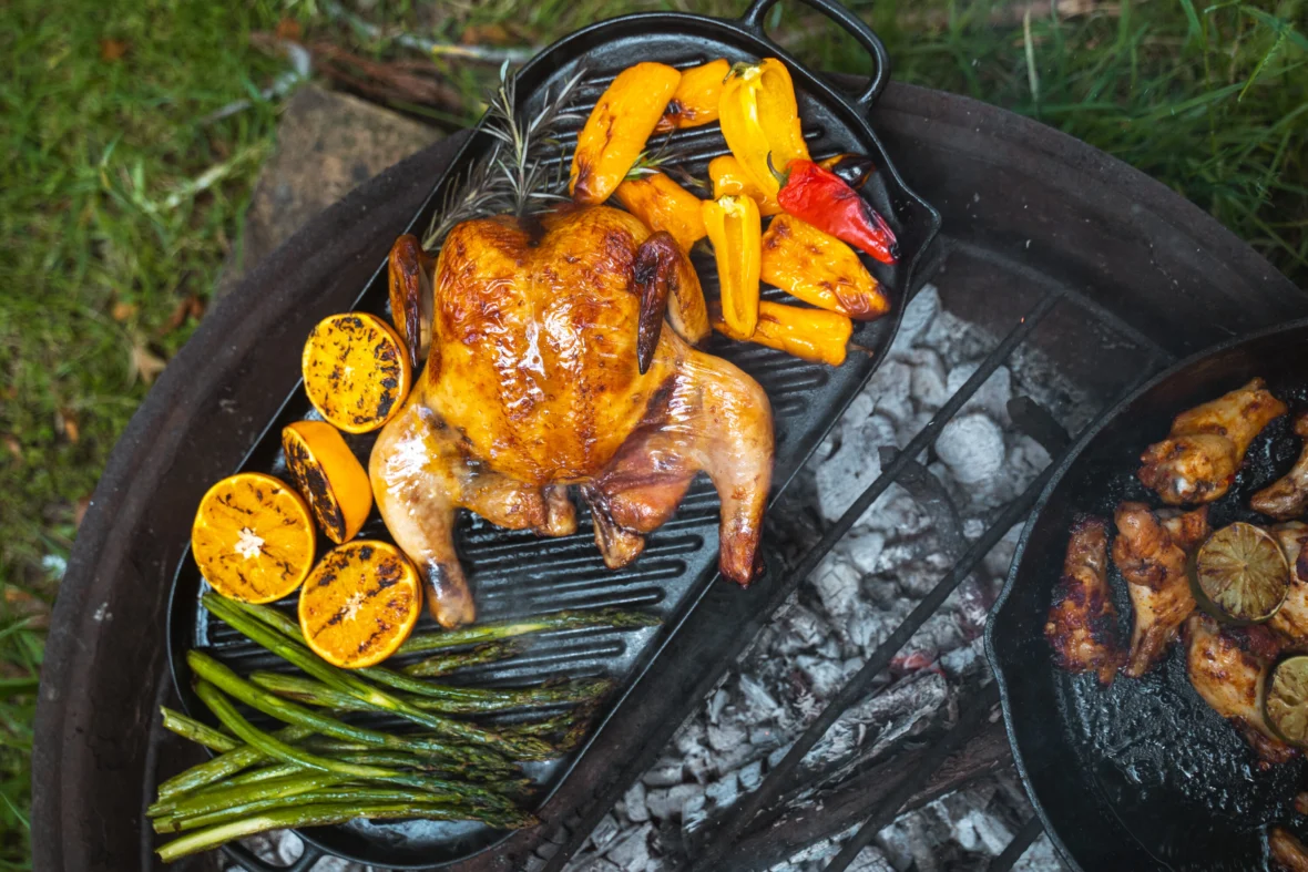 Summer BBQ Four Saucemen Butterflied Chicken