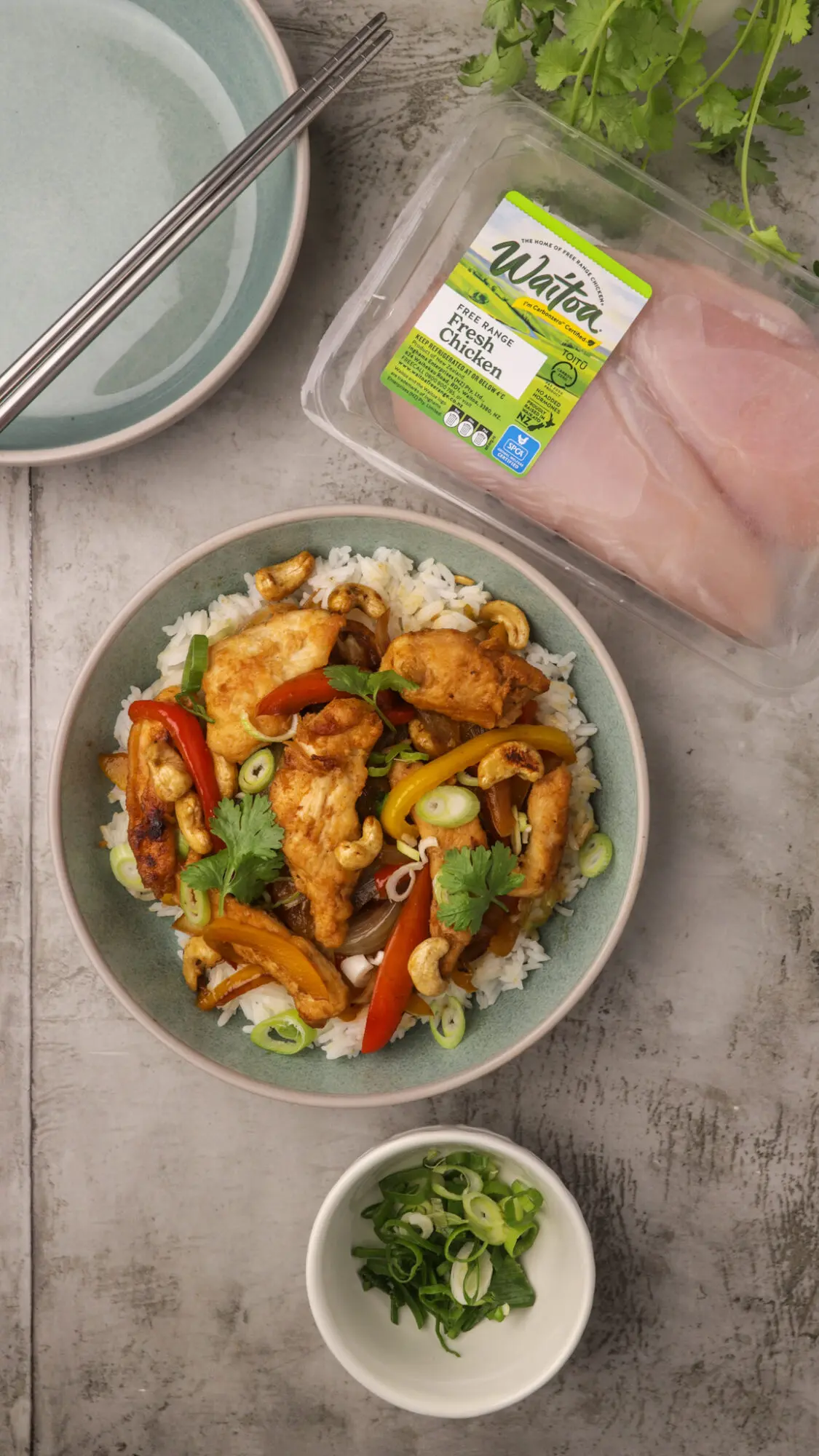 Chicken Cashew Stirfry Waitoa Reel Cover