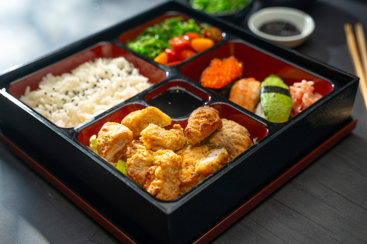 Karaage chicken bento box Japanese Chicken
