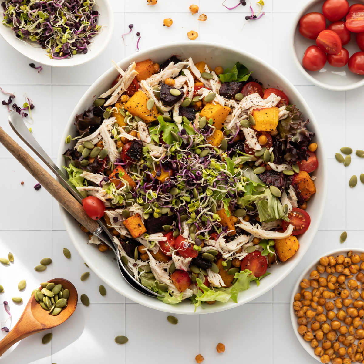 Leftover Roast Chicken Salad Waitoa free range chicken