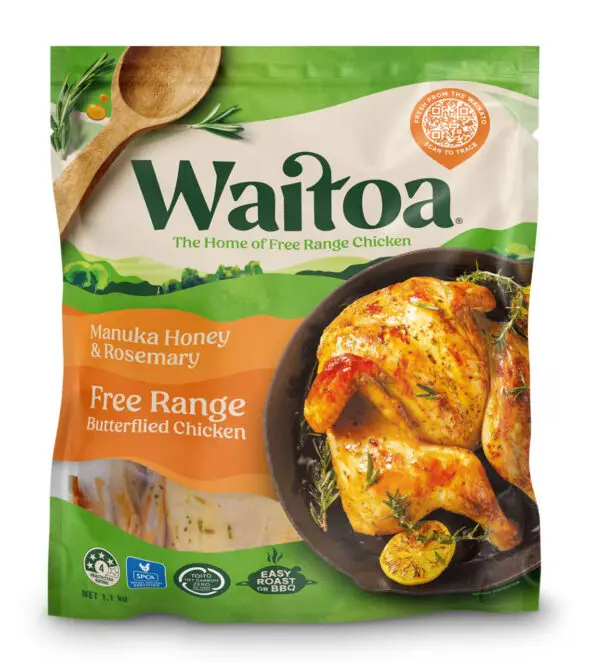 Butterfly chicken manuka rosemary square